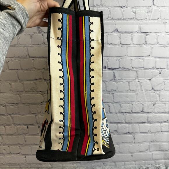 Brighton Queen Of Love Canvas Tote MSRP $125 NEW Artist Tom Clancy - Picture 5 of 9